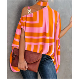 Rayures Orange-Rose